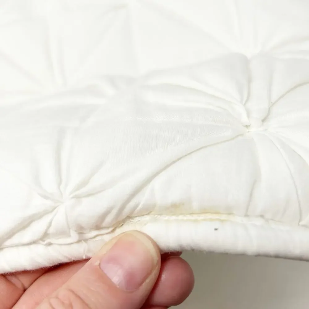 Pottery Barn Home Quilted Pintuck Accent Throw Pillow‎ Sham Case Cover White